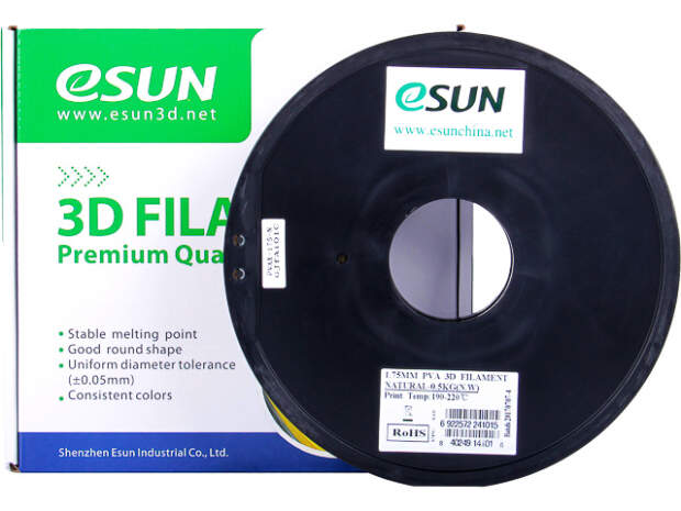 eSUN PVA 1.75mm Natural 0.5kg - High-quality 3D printing filament for precision