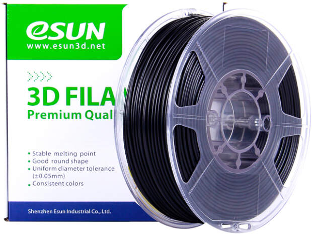 eSUN eABSmax 1,75mm Zwart 1kg 3D printer filament voor precieze modellen