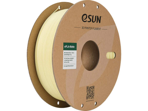 eSUN EPLA-Matte 1,75mm Almond Yellow 1kg 3D Drucker Filament PLA