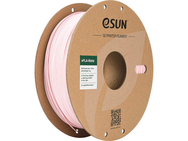 eSUN EPLA mat 1,75 mm Peach Pink 1 kg 3D-skrivarfilament för exakta utskrifter