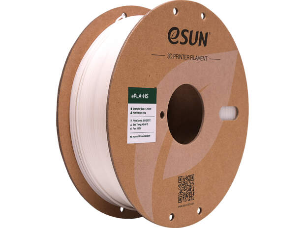 eSUN EPLA-HS 1,75mm Weiß 1kg 3D Drucker Filament für präzise Drucke