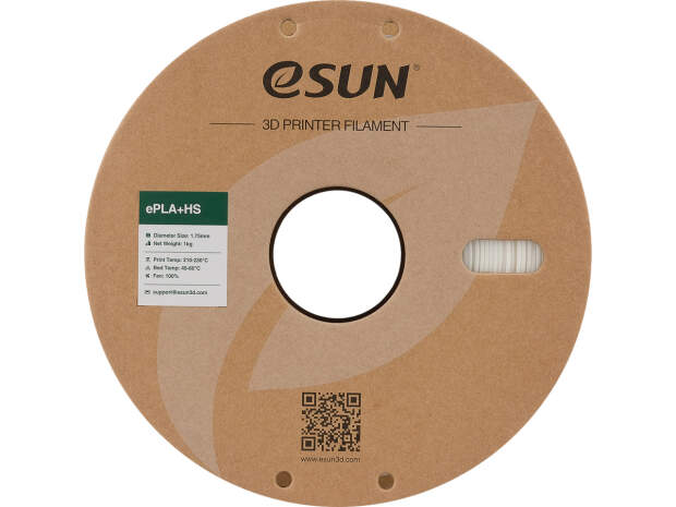 eSUN EPLA+HS 1.75mm Bone White 1kg 3D printer filament for precise prints