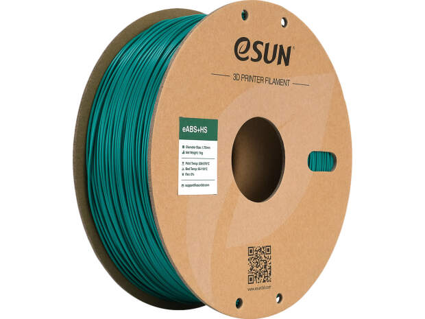 eSUN EABS+HS 1,75mm 3D printer filament Groen 1kg spoel Hoge kwaliteit