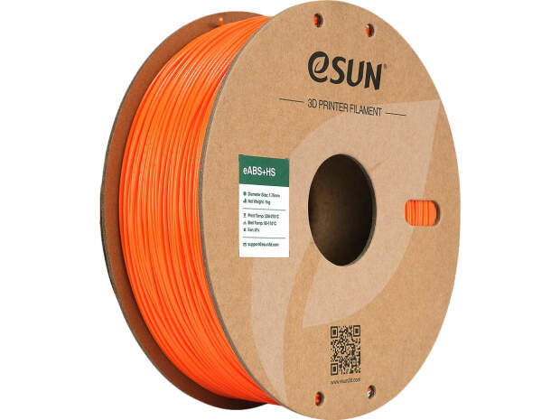 ESUN EABS+HS 1.75mm Orange 1kg 3D printer filament for precise prints