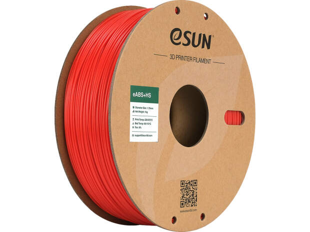 eSUN EABS+HS 1.75mm 3D Printer Filament Rood 1kg Spoel Hoge Kwaliteit