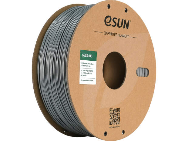 eSUN EABS+HS 1.75mm 3D Printer Filament Silver 1kg Spool High Quality