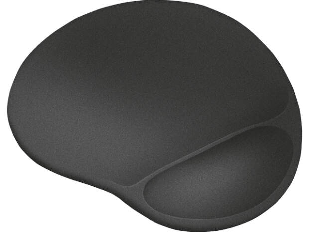 Ergonomic TRUST Bigfoot mouse pad with gel wrist rest, black