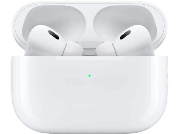 Apple AirPods Pro 2:a generationen Vit 2022 MQD83ZM/A Fodral för trådlös laddning