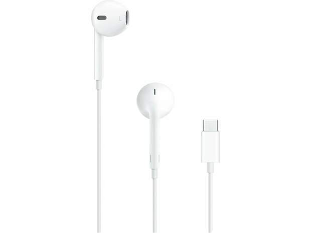 Apple EarPods White USB-C MTJY3ZM/A med kabel, mikrofon og fjernbetjening