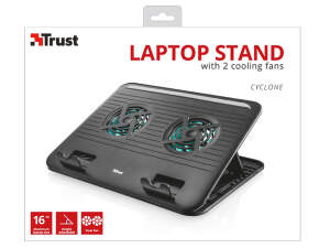 Trust Cyclone Notebook Cooling Stand 17866 Musta...