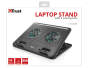 Trust Cyclone Notebook Cooling Stand 17866 Musta RFID-sirulla kannettaville tietokoneille