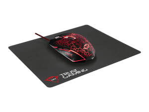 Trust GXT783 Gav gaming mouse + mouse pad set, black/red,...