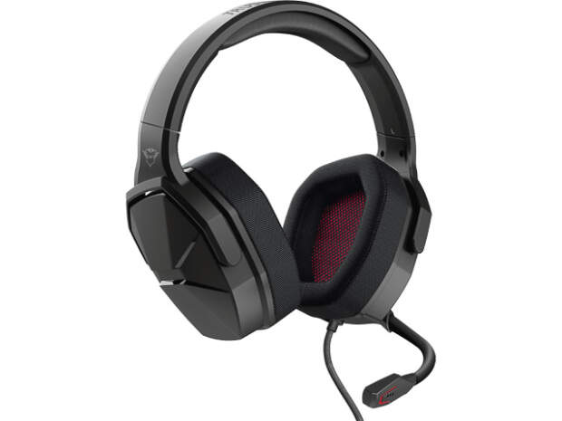 Trust GXT4371 Ward Gaming Headset 3.5mm Cable Black Over-Ear RFID-Chip