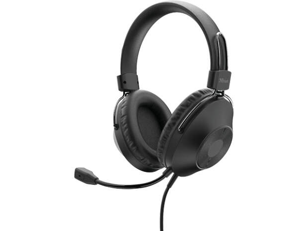 Trust OZO USB PC Stereo Headset 24132, Kabelgebunden, Schwarz, Over-Ear