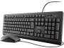 Trust Primo Keyboard and Mouse Set QWERTZ DE Wired Black 23973