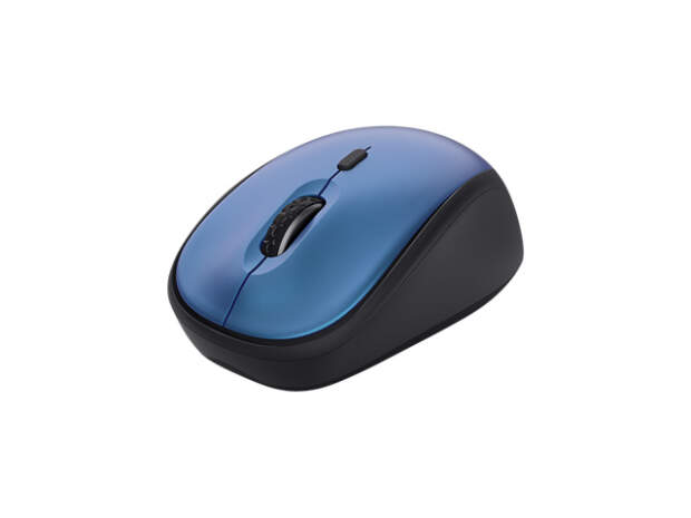 Trust Yvi+ Wireless Mouse Eco Blue - 4 buttons, Wireless, Ergonomic, Right