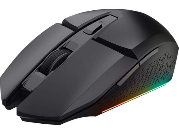 TRUST GXT110 Felox Kabellose Gaming Maus, 6 Tasten, Schwarz, Ergonomisch