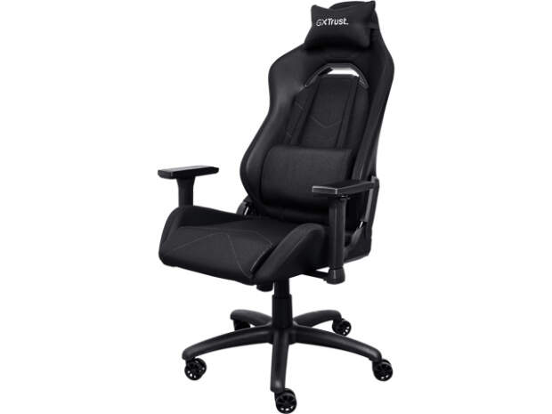 Trust GXT 714 Runa Gaming Stuhl Schwarz, Verstellbar, Kunstleder, Ergonomisch