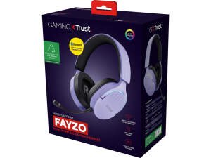 TRUST GXT491P Fayzo Headset Purple - Trådlöst...