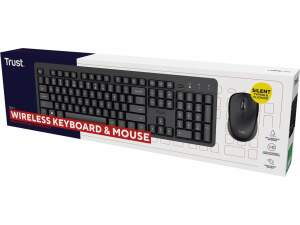 Trust Ody II Wireless Keyboard and Mouse QWERTZ DE Black...