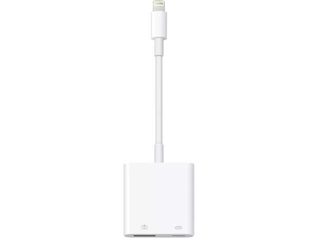 Apple Lightning USB 3 Camera Adapter MK0W2ZM/A White for iPhone and iPad