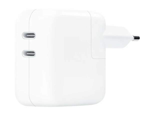 Apple 35W dubbel USB-C strömadapter MNWP3ZM/A Vit â Snabbladdare