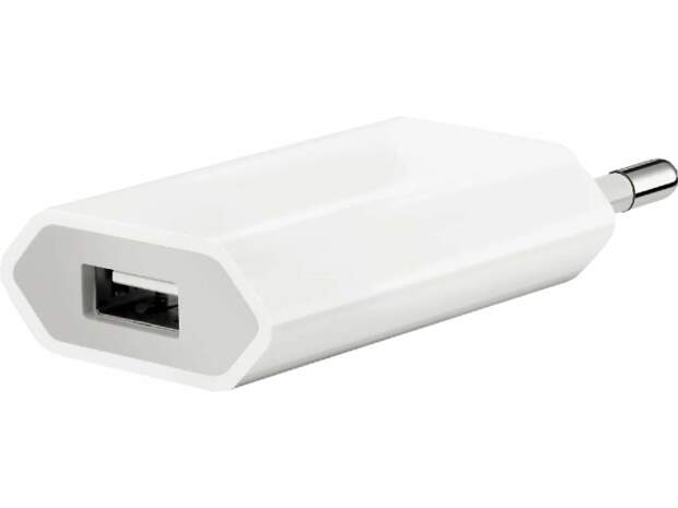 Apple USB-virtalähde 5W MD813ZM/A Valkoinen - Kompakti lataussovitin iPhonelle