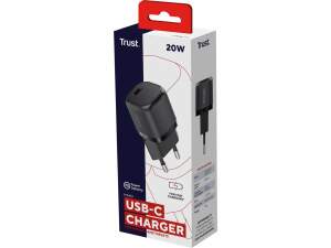 Trust Maxo USB-C-PD Charger 20W 25174 Black - Fast...