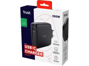 TRUST Maxo USB-C laturi 100W 2m kaapelilla, musta -...