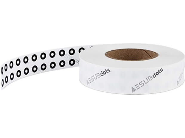 AESUB AESUBDOTS 3mm Scanning Targets Weiß 6000 Stück/Rolle AESD003