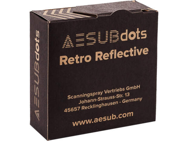 AESUB AESUBDOTS Retromål 3mm AESD203 Skanningsmarkörer 3000 st/rulle