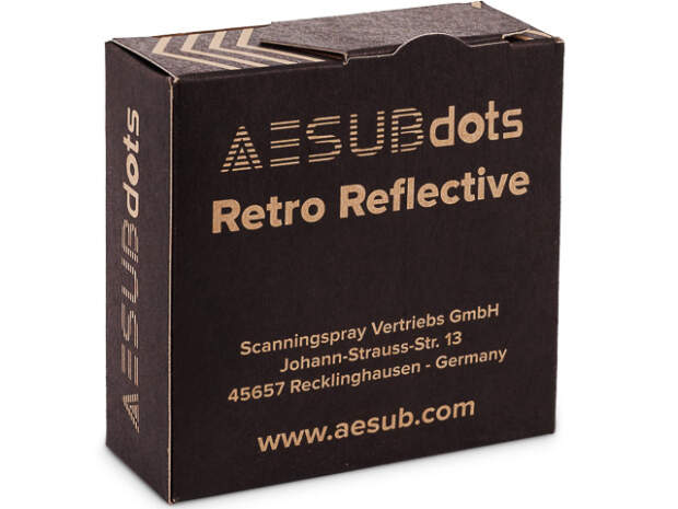 AESUB AESUBDOTS Retro Targets 6mm AESD206 Scannen 3000 stuks/rol