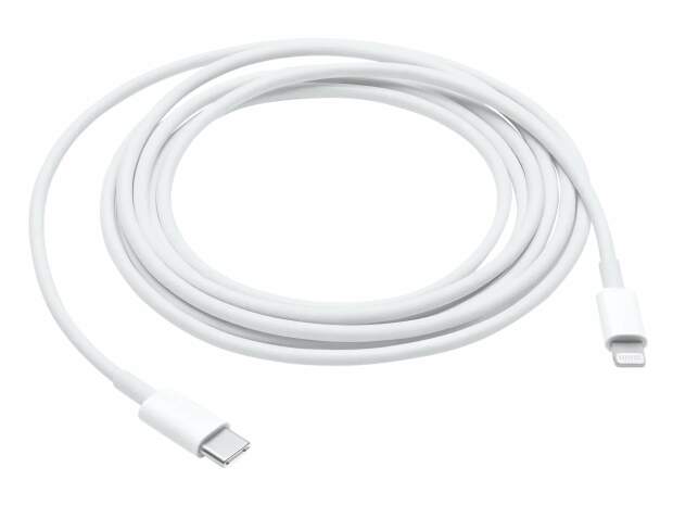 Apple USB-C till Lightning-kabel 2m - Vit - MQGH2ZM/A - Kabel för snabbladdning