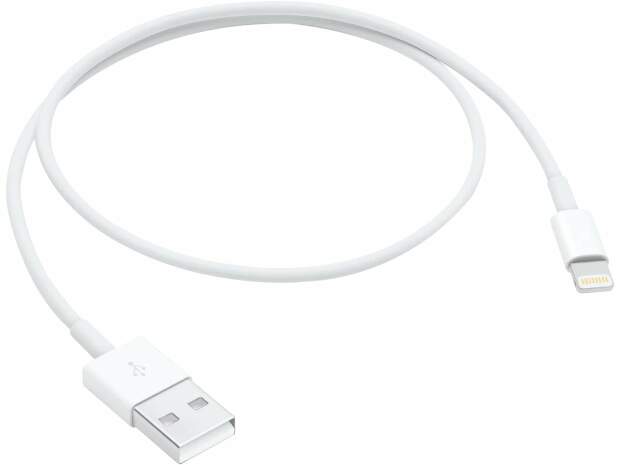 Apple Lightning laddningskabel USB 0,5m ME291ZM/A Vit - iPhone iPad iPod kompatibel