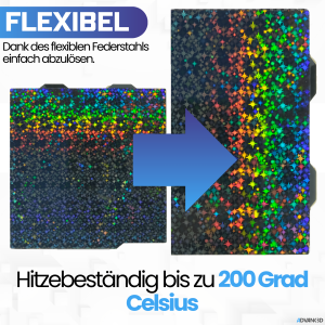 Advanc3D Flexible Druckplatte mit  PEF Schicht für...