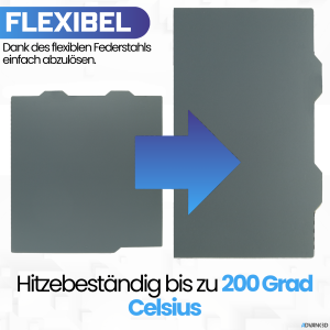 Advanc3D Flexible Druckplatte mit PEI Schicht für...