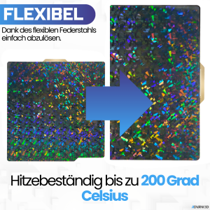 Advanc3D Flexible Druckplatte mit PEF Schicht für...