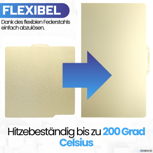 Advanc3D Flexible Druckplatte mit PEI Schicht für...