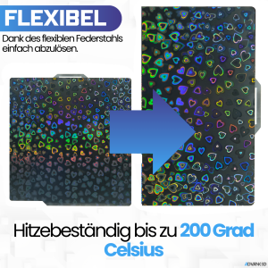 Advanc3D Flexibel tryckplatta med PEH-lager för Bambu Lab A1 X1 X1C P1P