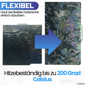 Advanc3D Flexible Druckplatte mit PER Schicht für...