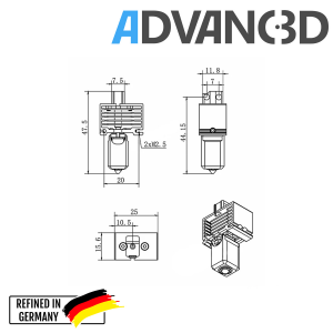 Bambu Lab 3D printkop upgrade V3.0 voor X1/X1C - Hoge precisie printkwaliteit