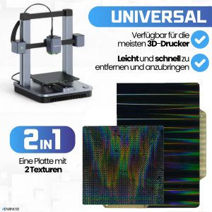 Advanc3D Joustava tulostuslevy H1H-kerroksella 235x235mm 3D-tulostimelle