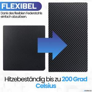 Advanc3D Flexible Druckplatte mit PET und PEI Schicht...