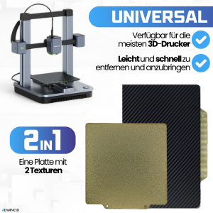 Advanc3D Fleksibel printplade med PET- og PEI-lag til 235x235 mm 3D-printer