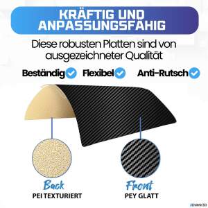 Advanc3D Flexible Druckplatte mit PET und PEI Schicht für 310x310mm 3D Drucker