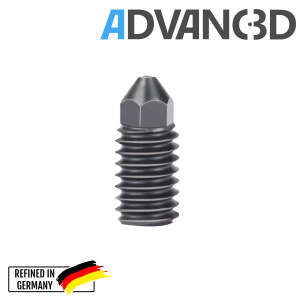 适用于可互换喷嘴的 Advanc3D 淬硬喷嘴 热端适用于 0.4 毫米 A1 微型喷嘴