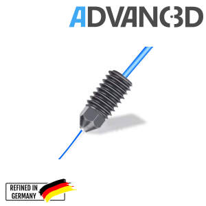 适用于可互换喷嘴的 Advanc3D 淬硬喷嘴 热端适用于 0.4 毫米 A1 微型喷嘴