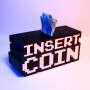 Advanc3D "Insert Coin" coin box: retro 8-bit design for gaming enthusiasts