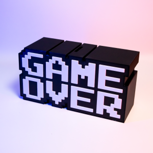 Advanc3D "Game Over" myntbox: retro 8-bitars...