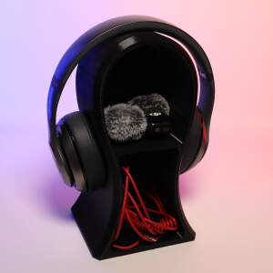 Advanc3D headphone stand with shelf: Stylish organization for audio enthusiasts